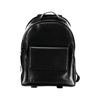 Eleganter schwarzer urbaner Rucksack mit Laptopfach