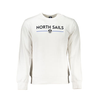 Weißes Herren-Sweatshirt aus Baumwolle