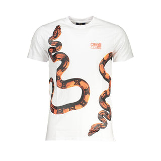 Camiseta blanca de algodón para hombre