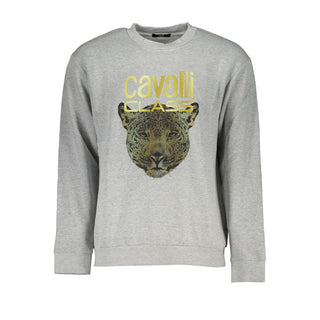 Gray Cotton Men Sweater