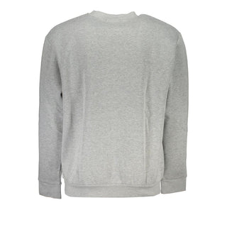 Gray Cotton Men Sweater