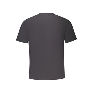 Schwarzes Herren-T-Shirt aus Baumwolle