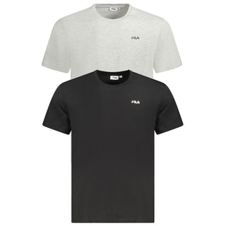 Camiseta negra de algodón orgánico para hombre