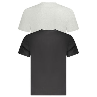 Camiseta negra de algodón orgánico para hombre