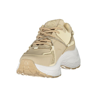 Beige Polyester Women Sneaker