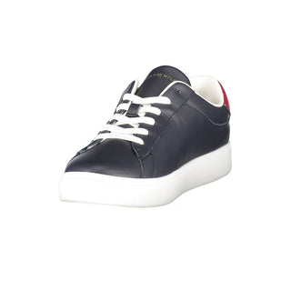 Blue Polyurethane Women Sneaker