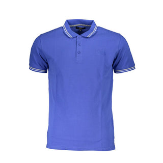 Polo de algodón azul para hombre