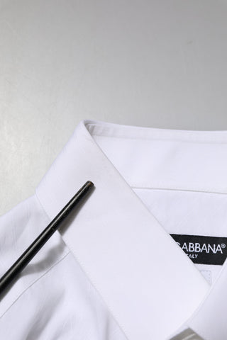 White Cotton MARTINI Long Sleeve Dress Shirt