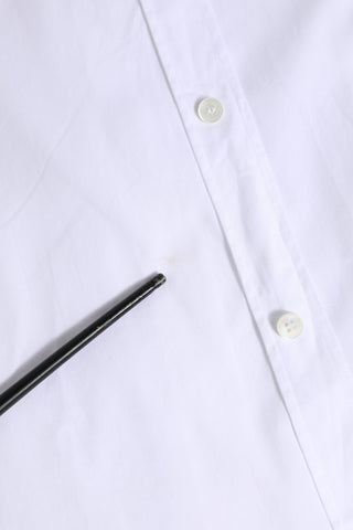 White Cotton GOLD Long Sleeves Dress Shirt