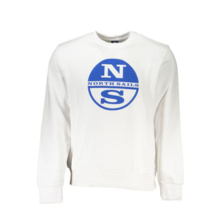 White Cotton Men's Sweatshirt