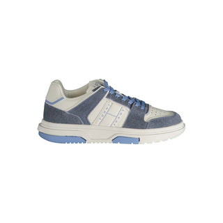 Zapatilla femenina de poliuretano azul