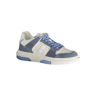 Zapatilla femenina de poliuretano azul