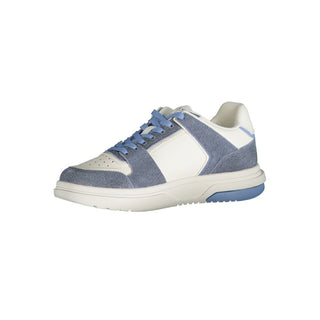 Zapatilla femenina de poliuretano azul