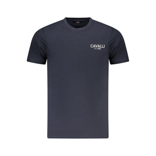Blaues Baumwoll-T-Shirt