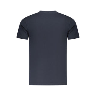 Blaues Baumwoll-T-Shirt
