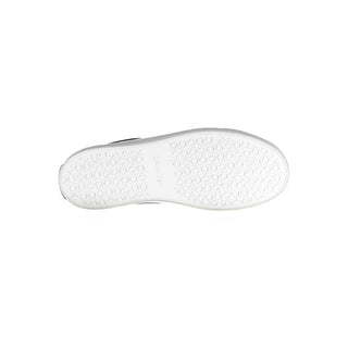 Zapatillas negras de cuero para mujer
