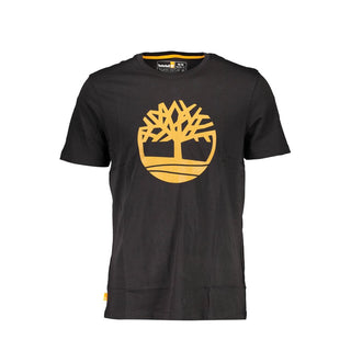Schwarzes Herren-T-Shirt aus Bio-Baumwolle
