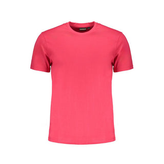 Rosa Baumwoll-Herren-T-Shirt