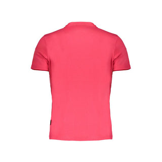 Rosa Baumwoll-Herren-T-Shirt