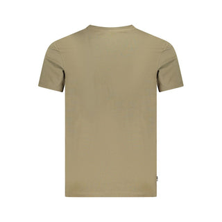 Camiseta verde de algodón para hombre