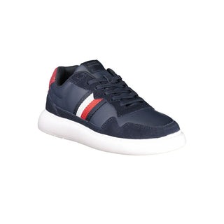 Blaue Herren-Sneaker aus Polyurethan