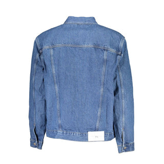 Chaqueta de algodón azul para hombre