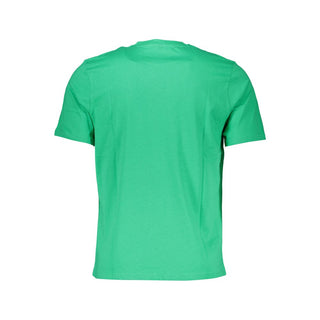 Camiseta verde de algodón para hombre