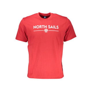 Camiseta de algodón roja para hombre