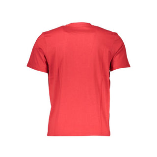 Camiseta de algodón roja para hombre