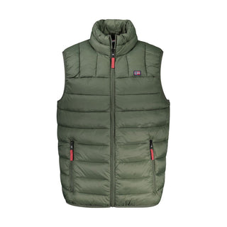 Verde Poliammide Uomo Giubbotto Smanicato