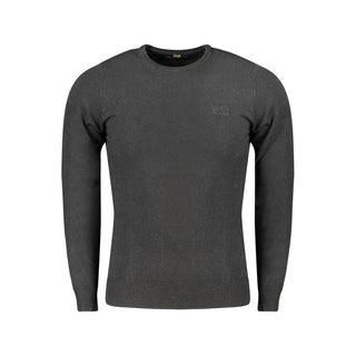 Nero Viscosa Uomo Maglia