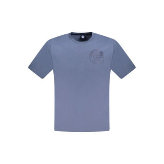 Blu Cotton Men T-Shirt