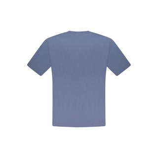 Blu Cotton Men T-Shirt