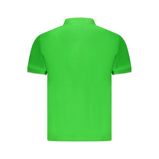 Polo verde de algodón para hombre