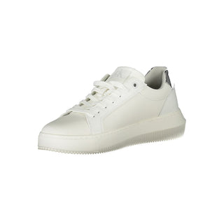 Weiße Damen-Sneaker aus Polyurethan
