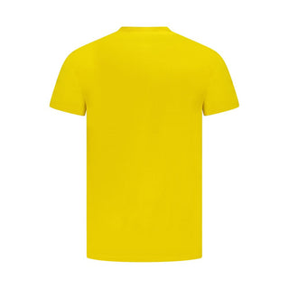 Yellow Cotton Men T-Shirt