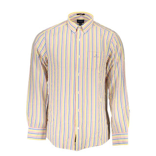 Camisa de algodón blanca para hombre