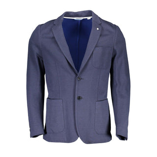 Chaqueta para hombre de algodón azul