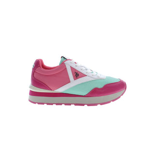 Zapatillas para mujer de poliéster rosa