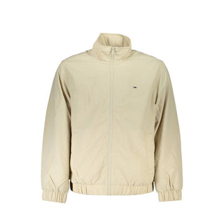 Beige Nylon-Herrenjacke