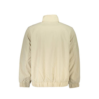 Beige Nylon-Herrenjacke
