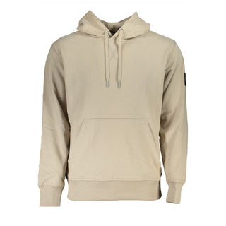 Beiges Baumwoll-Sweatshirt für Herren