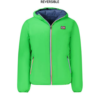 Verde Poliammide Men's Reversible Jacket