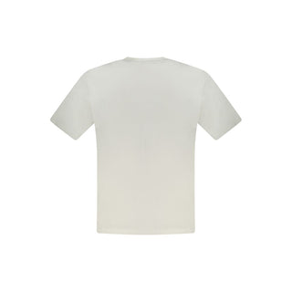 Camiseta blanca de algodón para hombre