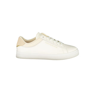 Beiger Polyurethan-Sneaker für Damen