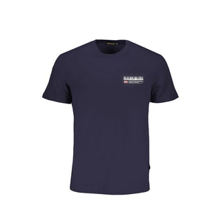 Camiseta para hombre de algodón orgánico azul