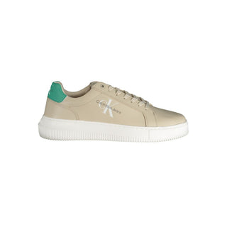 Beigefarbener Herren-Sneaker aus Leder
