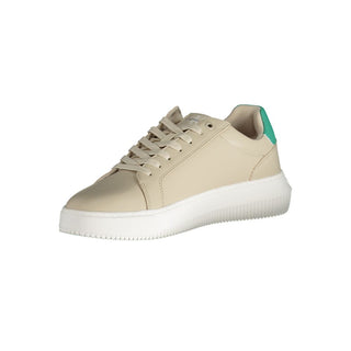 Beigefarbener Herren-Sneaker aus Leder