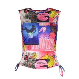 Camiseta para mujer de acetato azul