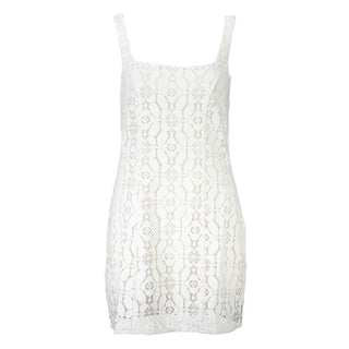Bianco Polyester Damenkleid